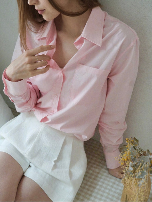 Classic Pocket Shirt - Bright Pink